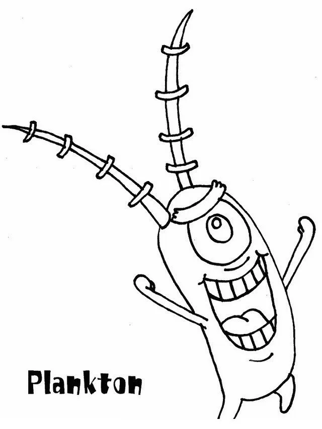 COLOREA TUS DIBUJOS: Plankton para colorear COLOREA TUS DIBUJOS: Plankton para colorear