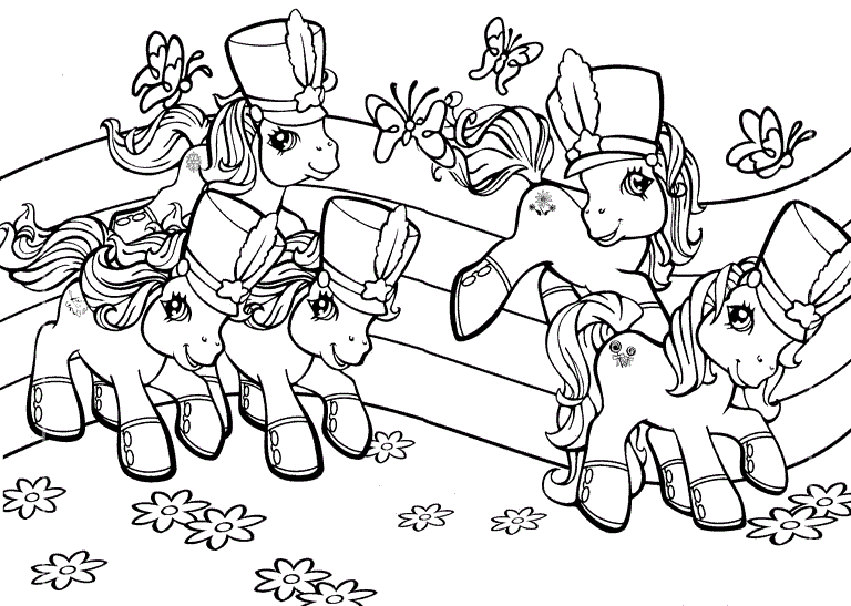 COLOREA TUS DIBUJOS: Ponis para colorear