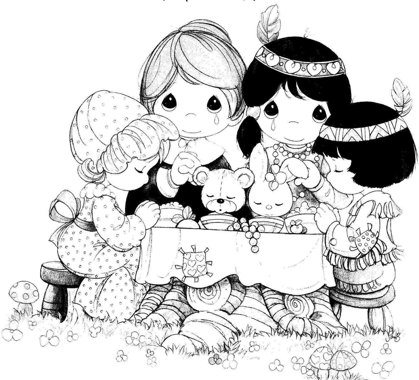 COLOREA TUS DIBUJOS: Preciosos Momentos: Día de gracias para colorear COLOREA TUS DIBUJOS: Preciosos Momentos: Día de gracias para colorear