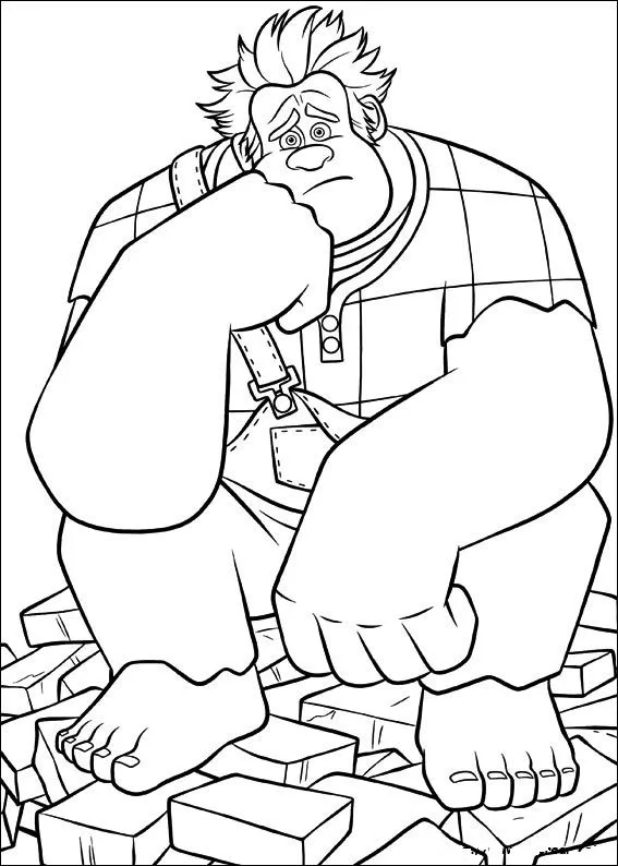 COLOREA TUS DIBUJOS: Ralph el demoledor para colorear y pintar COLOREA TUS DIBUJOS: Ralph el demoledor para colorear y pintar
