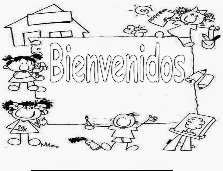 COLOREA TUS DIBUJOS: De regreso a clases para colorear y pintar |  Bienvenido a clase, Bienvenida al colegio, Bienvenido a la escuela