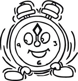 COLOREA TUS DIBUJOS: Reloj Despertador para colorear COLOREA TUS DIBUJOS: Reloj Despertador para colorear