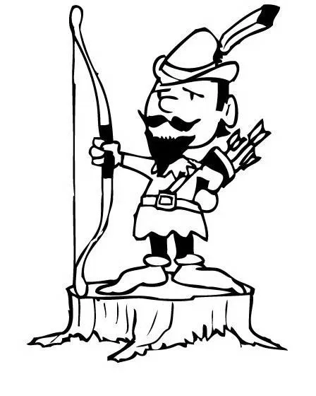 COLOREA TUS DIBUJOS: Robin Hood para colorear y pintar