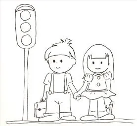 COLOREA TUS DIBUJOS: Semáforo para colorear COLOREA TUS DIBUJOS: Semáforo para colorear