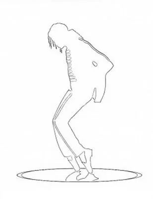COLOREA TUS DIBUJOS: Silueta de Michael Jackson para colorear y pintar COLOREA TUS DIBUJOS: Silueta de Michael Jackson para colorear y pintar