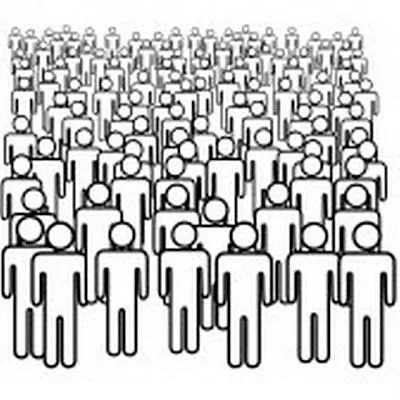 COLOREA TUS DIBUJOS: Silueta de muchas personas para colorear COLOREA TUS DIBUJOS: Silueta de muchas personas para colorear