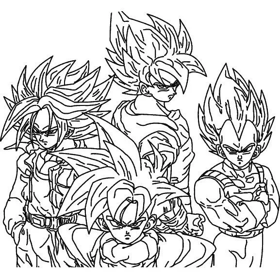 COLOREA TUS DIBUJOS: Super Sayayines para colorear