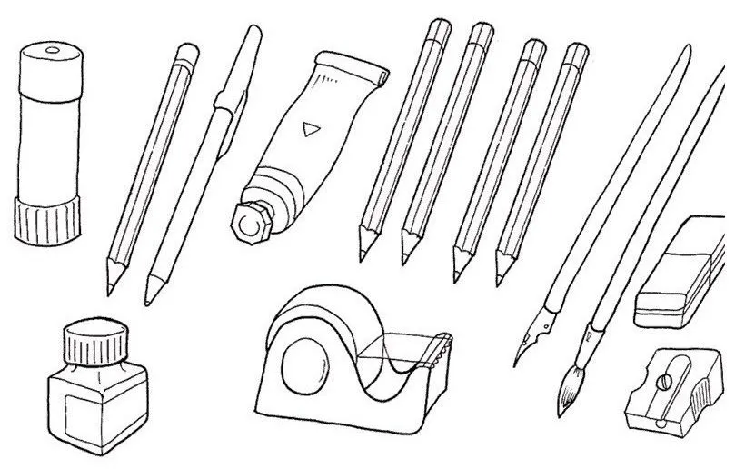 COLOREA TUS DIBUJOS: Utiles escolares