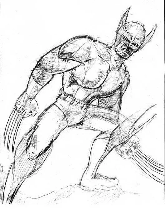 Wolverine para dibujar - Imagui