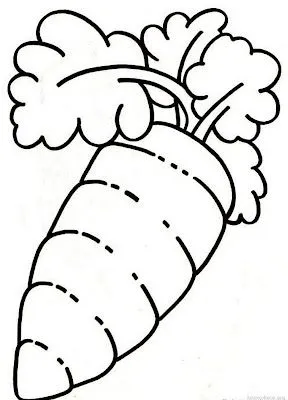 COLOREA TUS DIBUJOS: Zanahoria para colorear COLOREA TUS DIBUJOS: Zanahoria para colorear