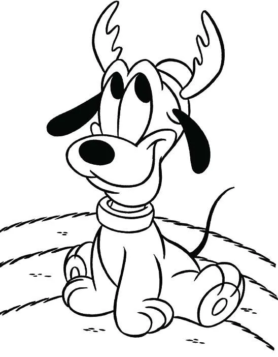 Babie Disney Pluto en Navidad