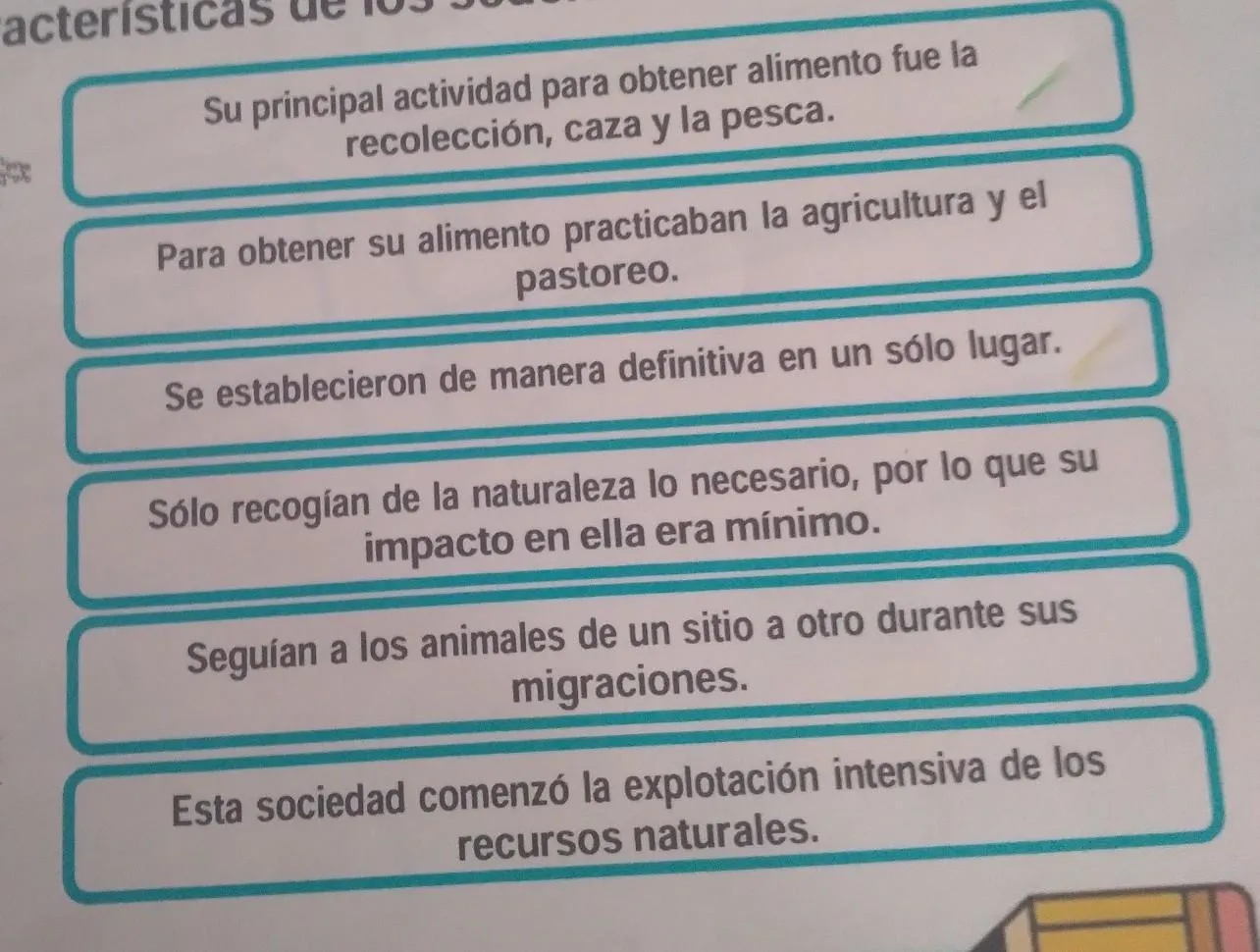 colorea de verde las características de los nómadas y de amarillo las características de los sedentarios - Brainly.lat colorea de verde las características de los nómadas y de amarillo las características de los sedentarios - Brainly.lat
