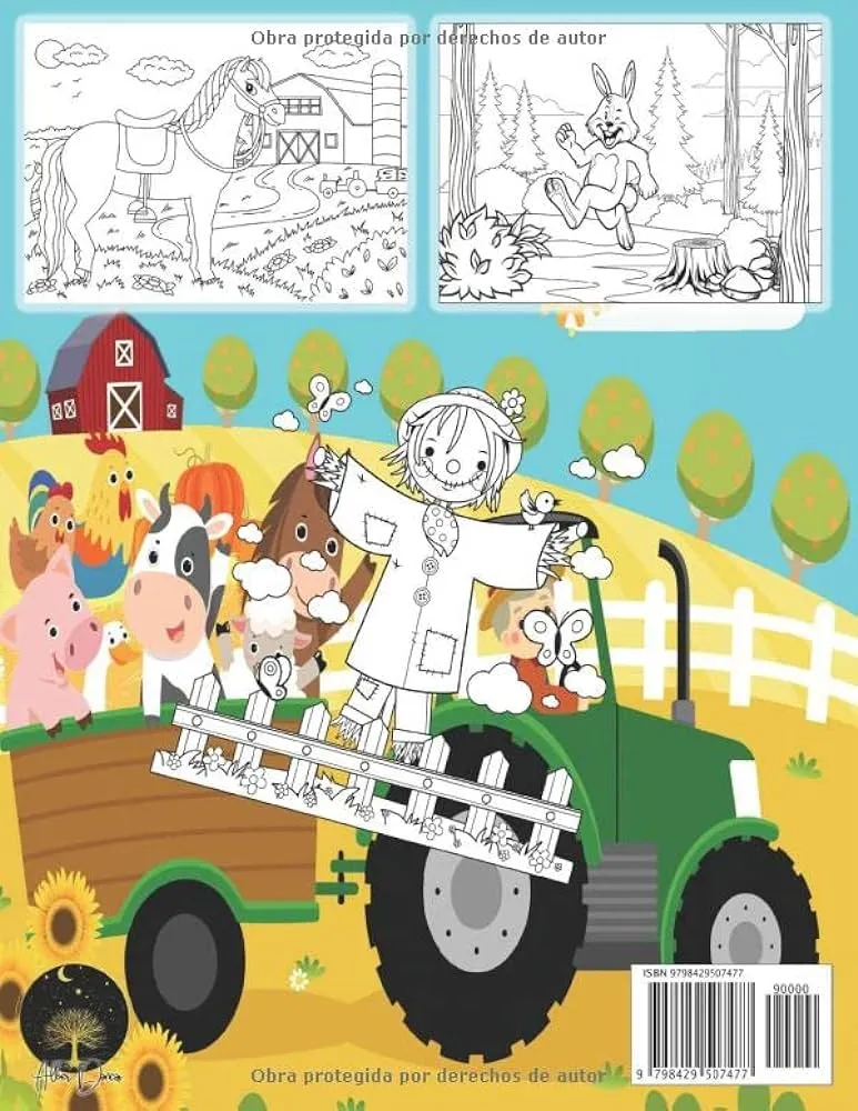 Coloreando los animales de la granja: Dibujos grandes y bonitos para colorear, dibujar y pintar. Actividad lúdica para desarrollar la imaginación y ... y niños de 3 4 5 6 años (Spanish Coloreando los animales de la granja: Dibujos grandes y bonitos para colorear, dibujar y pintar. Actividad lúdica para desarrollar la imaginación y ... y niños de 3 4 5 6 años (Spanish