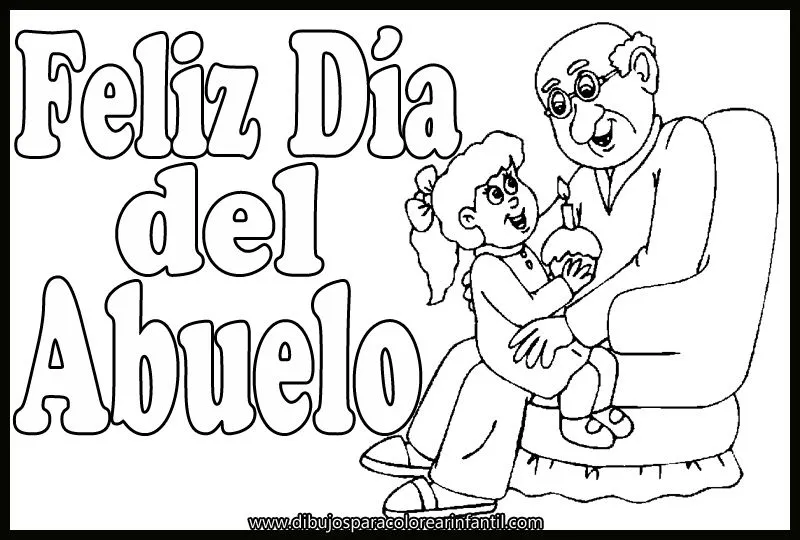 colorear dia del abuelo dibujos del dia del abuelo para colorear