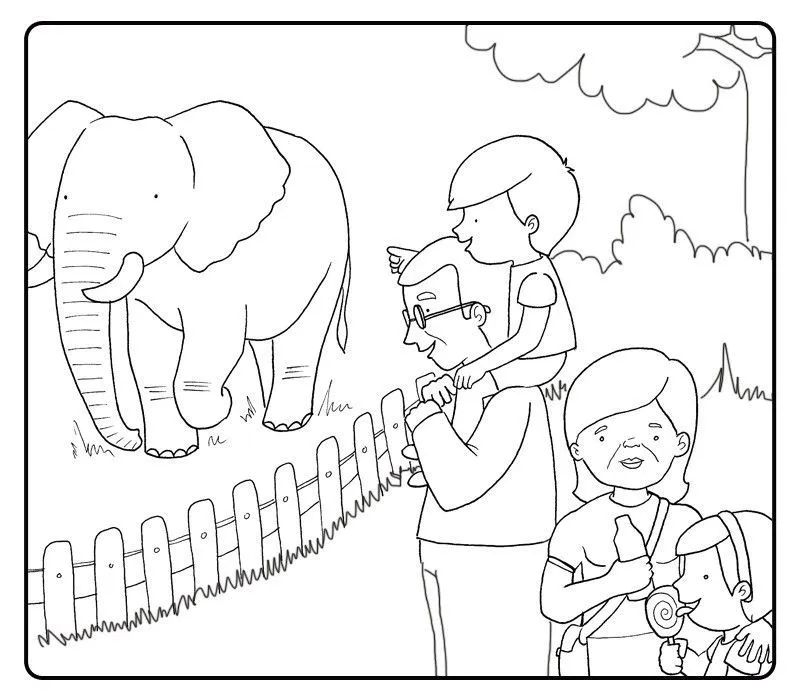 Dibujos del zoologico para colorear - Imagui