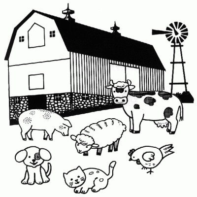 Dibujo de Animales de la granja. Dibujo para colorear de Animales ... Dibujo de Animales de la granja. Dibujo para colorear de Animales ...