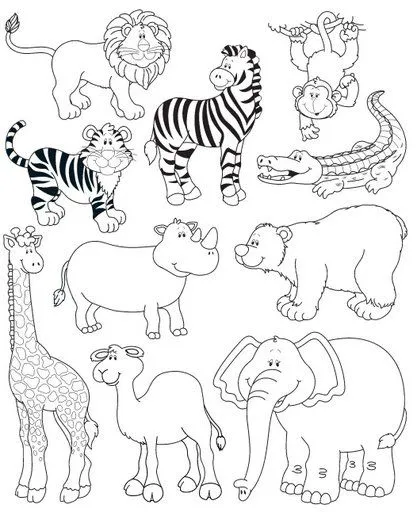 Animales silvestres y domesticos para colorear - Imagui Animales silvestres y domesticos para colorear - Imagui