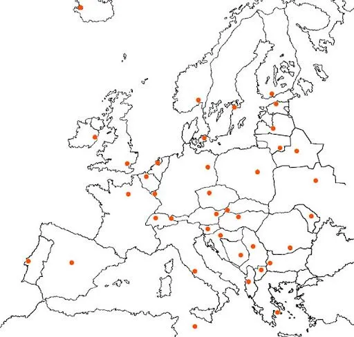 COLOREAR Y APRENDER MAPAS DE EUROPA PARA IMPRIMIR