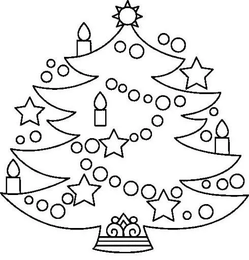 COLOREAR ARBOL DE NAVIDAD