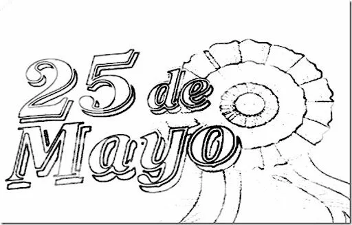 colorear argentina 25 de Mayo | Jugar y colorear