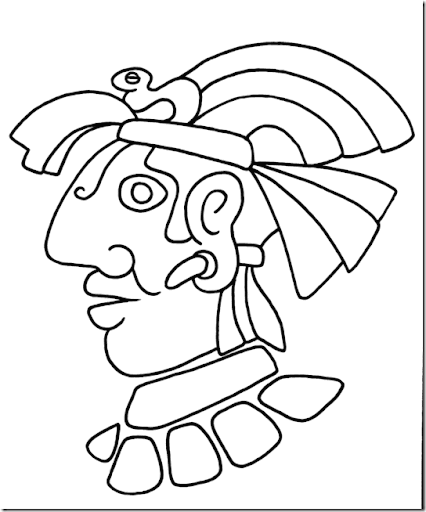 colorear Aztecas y mayas | Colorear