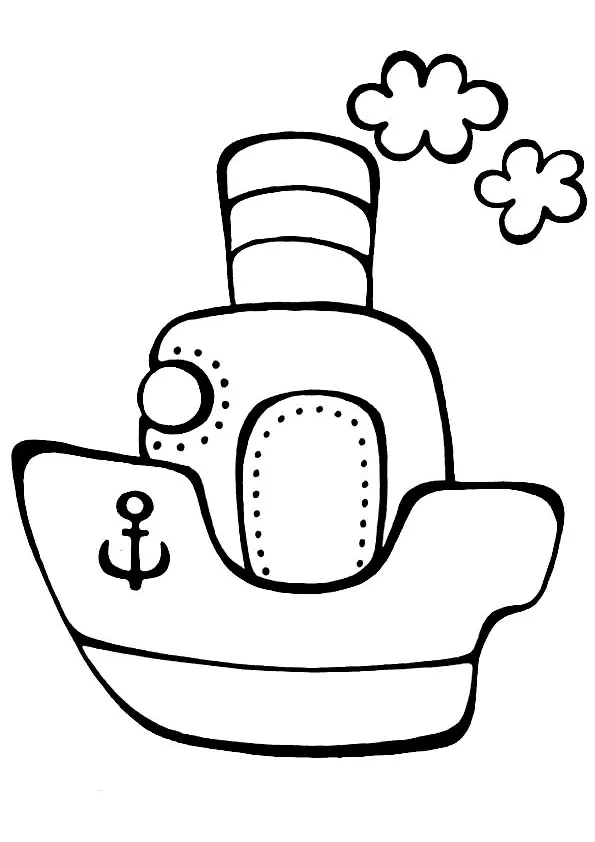 Colorear barco de vapor | Dibujos para colorear Colorear barco de vapor | Dibujos para colorear