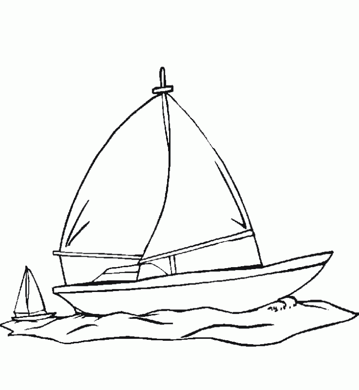 colorear-barco-velero-dibujos- ...