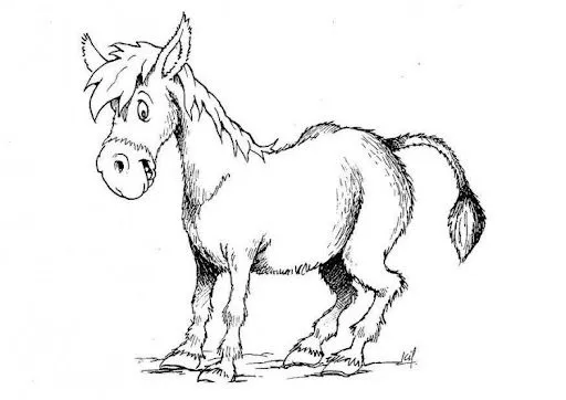 BURRO DESENHO BURRO PARA COLORIR