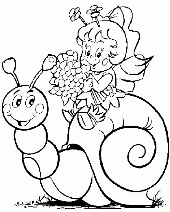 Dibujo de Caracol infantil para colorear. Dibujos infantiles de ... Dibujo de Caracol infantil para colorear. Dibujos infantiles de ...