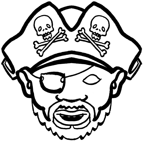 Maestra de Infantil: Piratas. Dibujos para colorear. Caretas, gifs ...