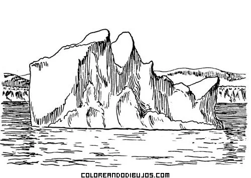 Iceberg para colorear