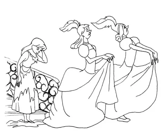 Colorear cuentos: La Cenicienta | Recurso educativo 39957 - Tiching