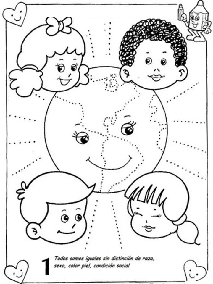 Para colorear, derechos y deberes del niño - Jugar y Colorear Para colorear, derechos y deberes del niño - Jugar y Colorear