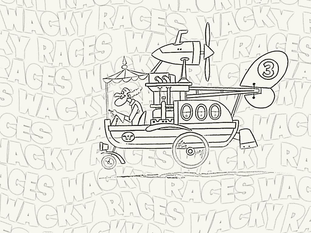 colorear y dibujar: colorea personajes de autos locos