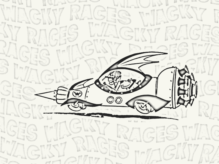 colorear y dibujar: colorear personajes de autos locos