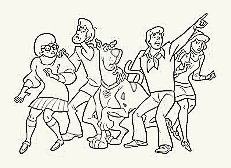 colorear y dibujar: pintar y colorear personajes de scooby- colorear y dibujar: pintar y colorear personajes de scooby-