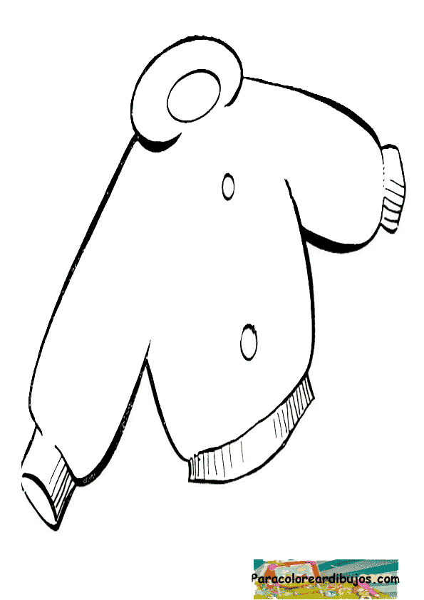 Colorear dibujo de chaqueta | Colorear dibujos Colorear dibujo de chaqueta | Colorear dibujos