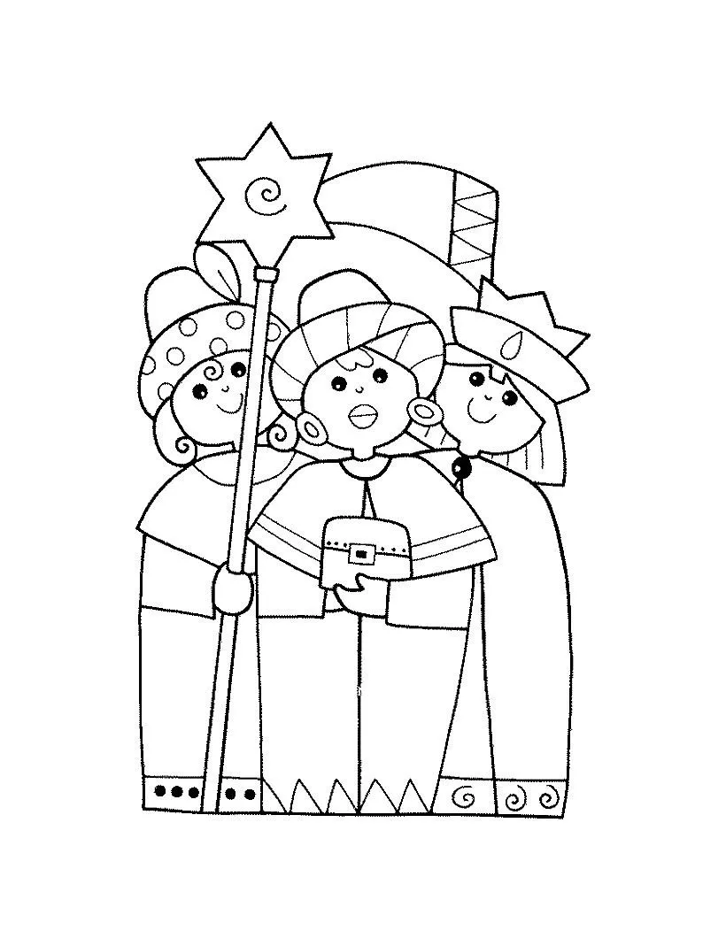  ... para colorear Dibujo para colorear de GASPAR en su camello Dibujo para