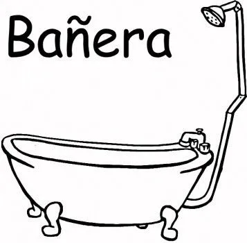 COLOREAR DIBUJOS DE BAÑERAS