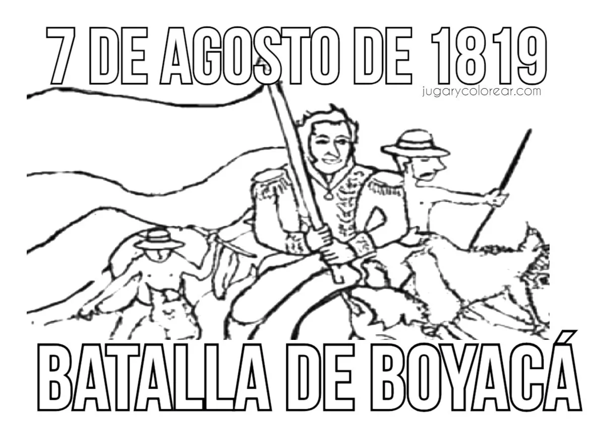 Colorear dibujos Batalla de Boyacá, Colombia - Jugar y Colorear Colorear dibujos Batalla de Boyacá, Colombia - Jugar y Colorear