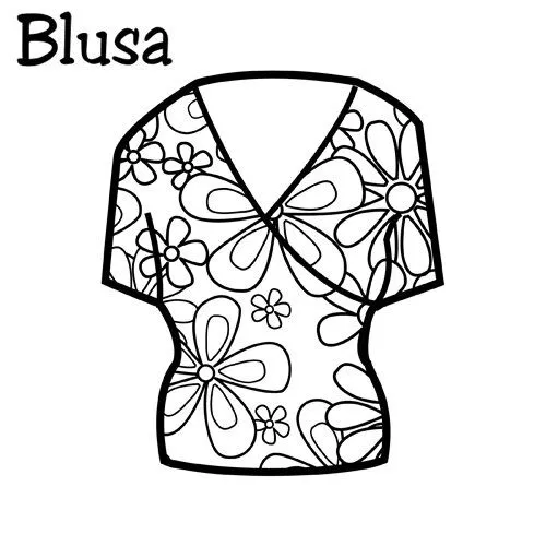 COLOREAR DIBUJOS DE BLUSAS