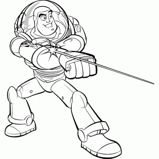 COLOREAR DIBUJOS DE BUZZ LIGHTYEAR