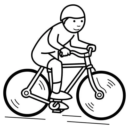 COLOREAR DIBUJOS DE CICLISTAS