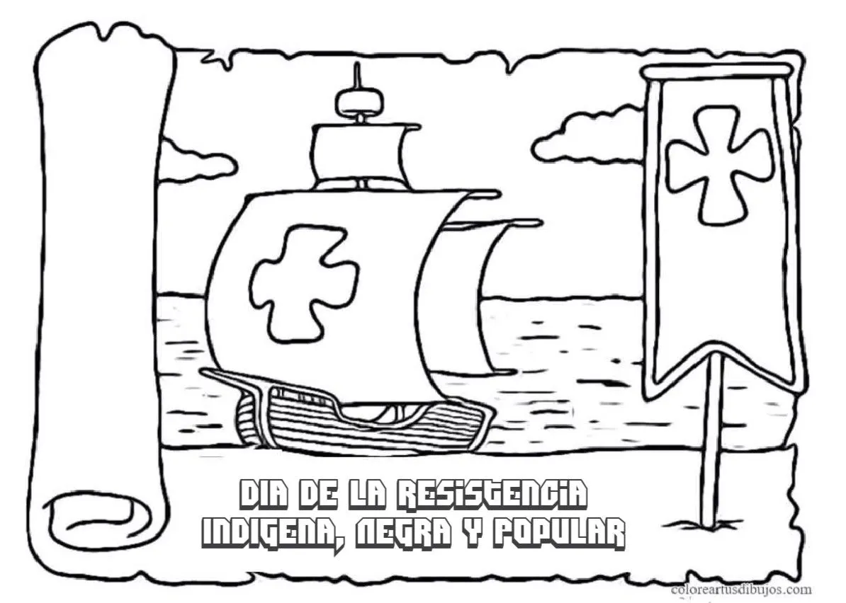 colorear tus dibujos: colorear dibujos día 12 de Octubre colorear tus dibujos: colorear dibujos día 12 de Octubre