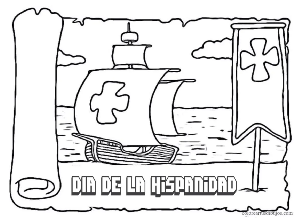 colorear tus dibujos: colorear dibujos día 12 de Octubre colorear tus dibujos: colorear dibujos día 12 de Octubre