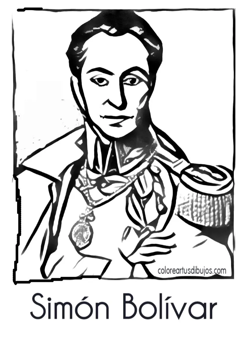 colorear tus dibujos: colorear muerte de simón bolívar