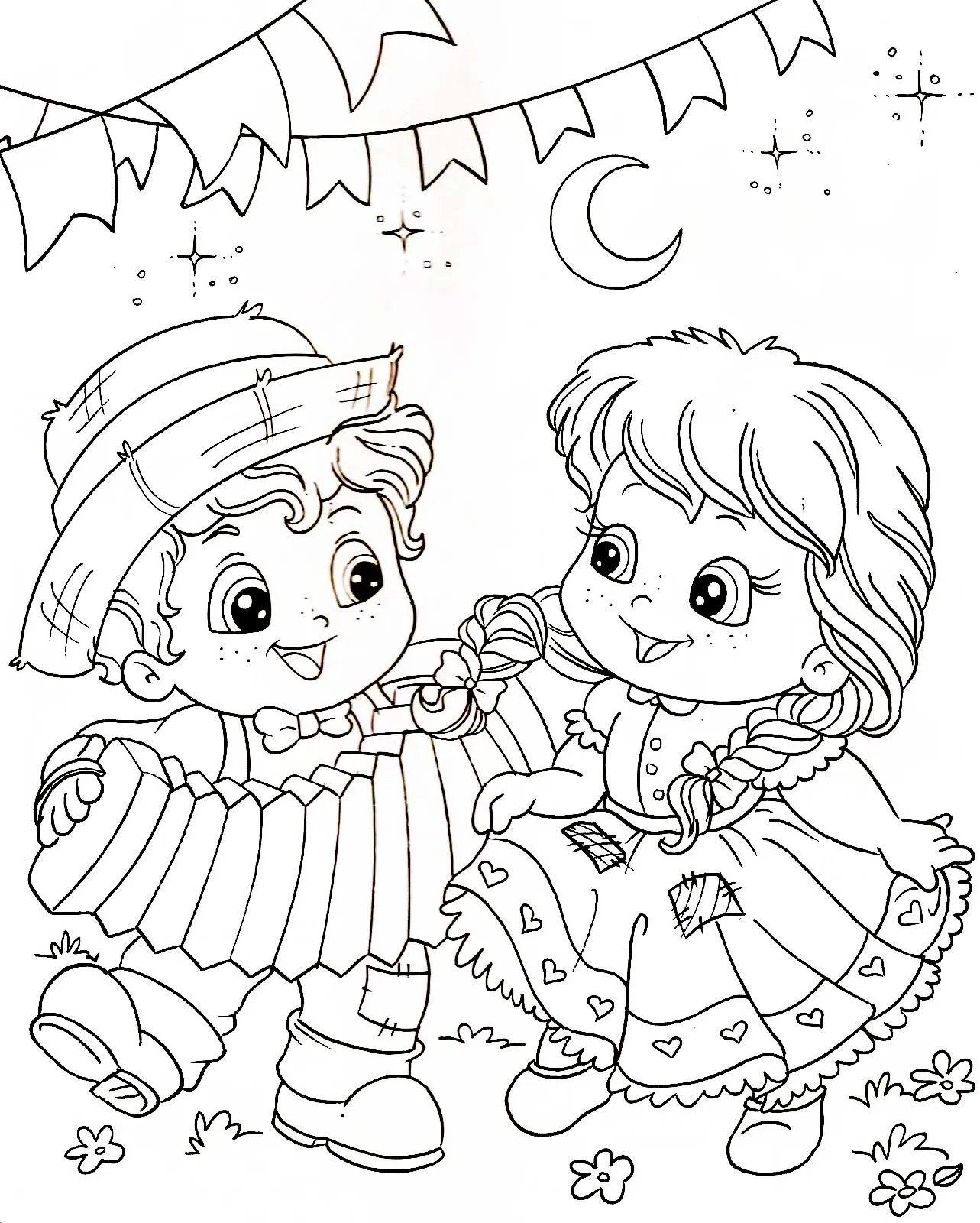 colorear tus dibujos: Dibujos para colorear Noche de San Juan colorear tus dibujos: Dibujos para colorear Noche de San Juan
