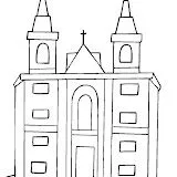 COLOREAR DIBUJOS DE IGLESIAS