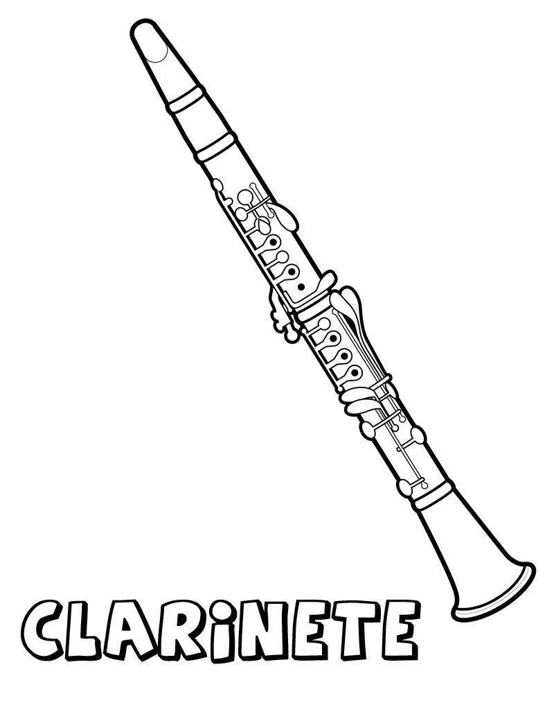 para colorear. Dibujos de instrumentos musicales para colorear. Dibujos de instrumentos musicales