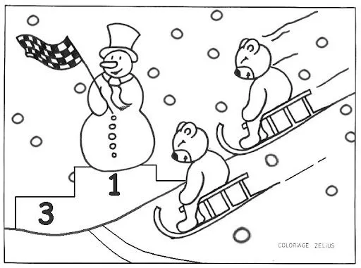 COLOREAR DIBUJOS DEL INVIERNO | infantil 2.0